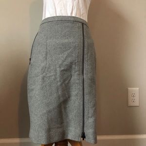 Jcrew wool grey skirt